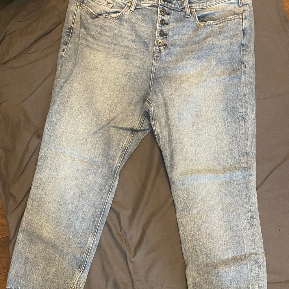 torrid High-Rise Straight Light Blue Jeans